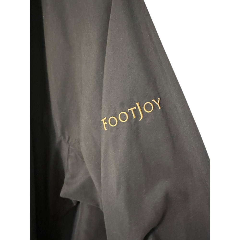 FootJoy Golf Pullover Jacket‎ Mens M Black Windbreaker V Neck Lightweight - Picture 5 of 8